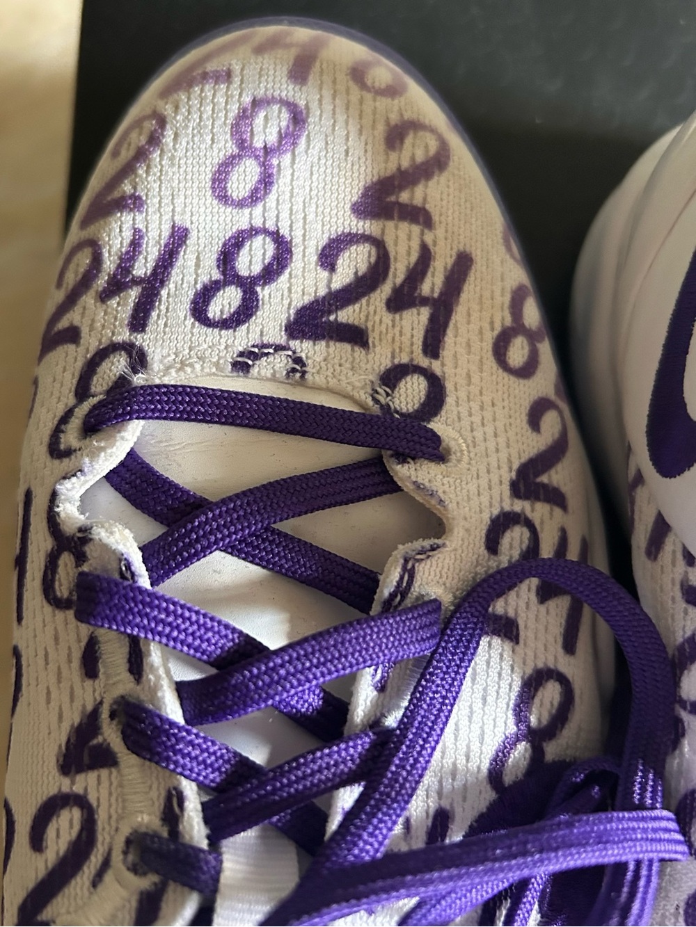 Nike Kids Big Boys Sz 5 Kobe 8 Protro Court Purple Basketball Sneakers w/Box NEW - Picture 6 of 14